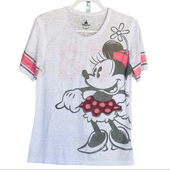 Disney Tops - Walt Disney Parks Minnie Mouse Burnout Tee Shirt Size L